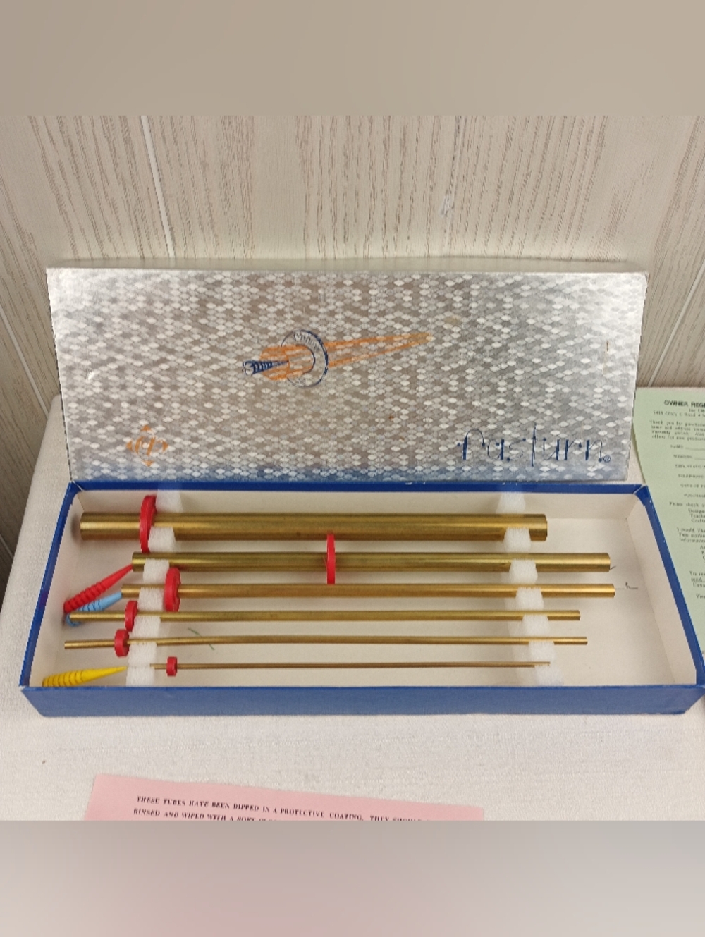 VTG FASTURN 6 Tube 3 Hook Fabric Tube Turning System in Box W/ Instruction Book. - Picture 2 of 14